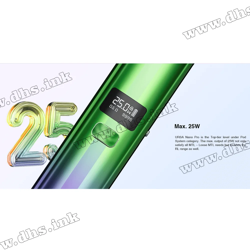 Багаторазова електронна сигарета - Lost Vape Ursa Nano Pro Pod Kit  900 мАч (Neon Mint)